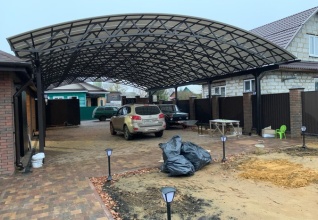 Навесы арочные пример 13